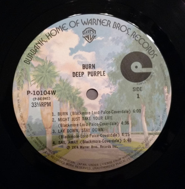 Deep Purple - Burn (Vinyl, LP, Album, Reissue) Very Good (VG) / Good (G)