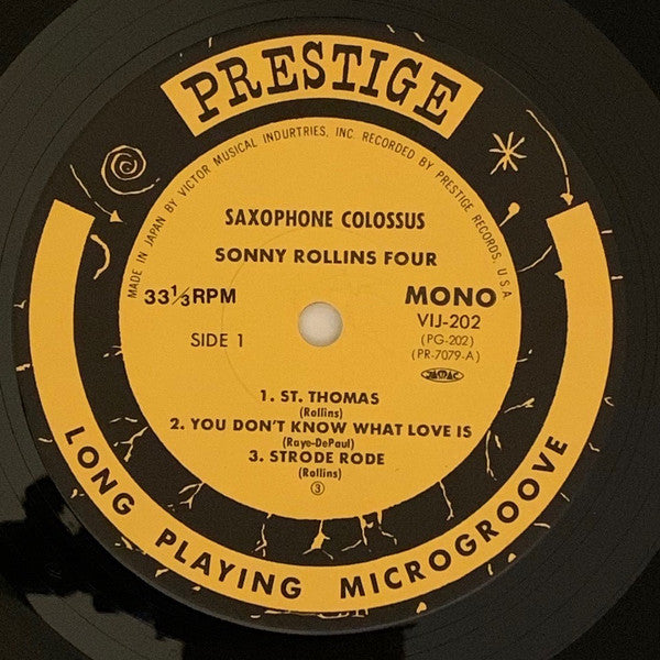 Sonny Rollins - Saxophone Colossus (Vinyl, LP, Album, Reissue, Mono)