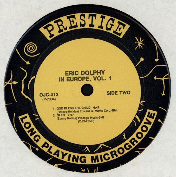 Eric Dolphy - In Europe, Vol. 1 (Vinyl, LP, Album, Reissue, Remastered, Stereo) Very Good Plus (VG+) / Very Good Plus (VG+)
