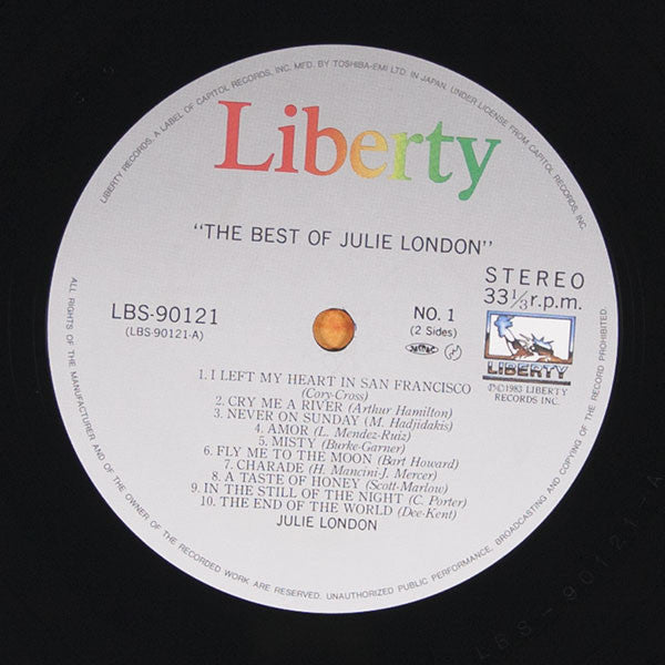 Julie London - The Best Of (Vinyl, LP, Compilation) Very Good Plus (VG+) / Very Good Plus (VG+)