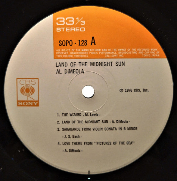 Al Di Meola - Land Of The Midnight Sun (Vinyl, LP, Album)
