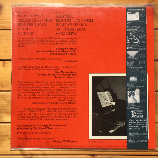 George Wallington - Virtuoso (Vinyl, LP, Album)