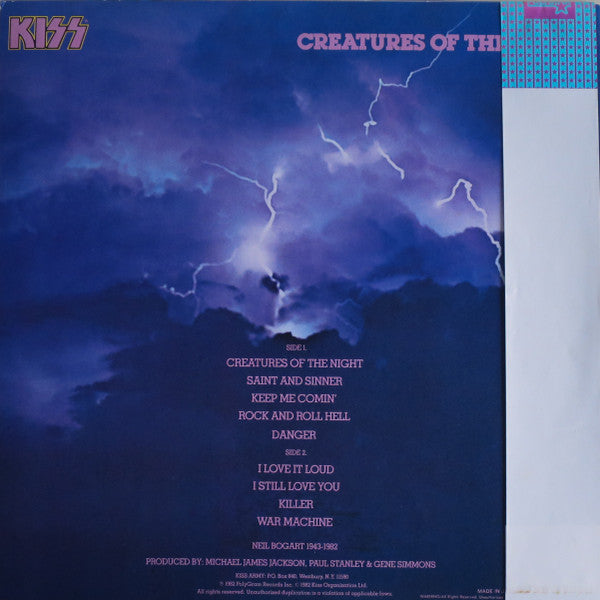 Kiss - Creatures Of The Night (Vinyl, LP, Album, Limited Edition) Very Good Plus (VG+) / Very Good Plus (VG+)