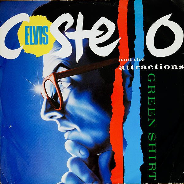 Elvis Costello & The Attractions - Green Shirt (Vinyl, 12", 45 RPM) Very Good Plus (VG+) / Very Good Plus (VG+)