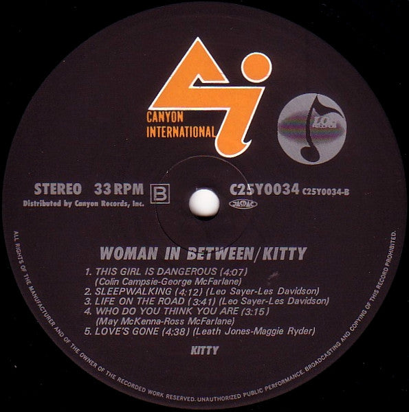Kitty Grant - Woman In Between (Vinyl, LP, Album, Stereo)