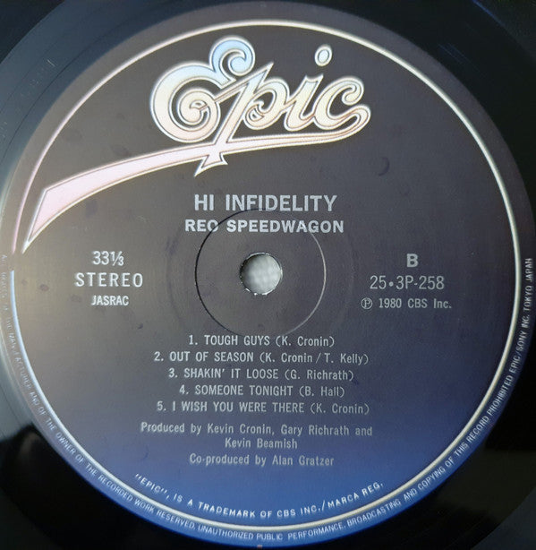 REO Speedwagon - Hi Infidelity (Vinyl, LP, Album, Stereo) Very Good Plus (VG+) / Very Good Plus (VG+)