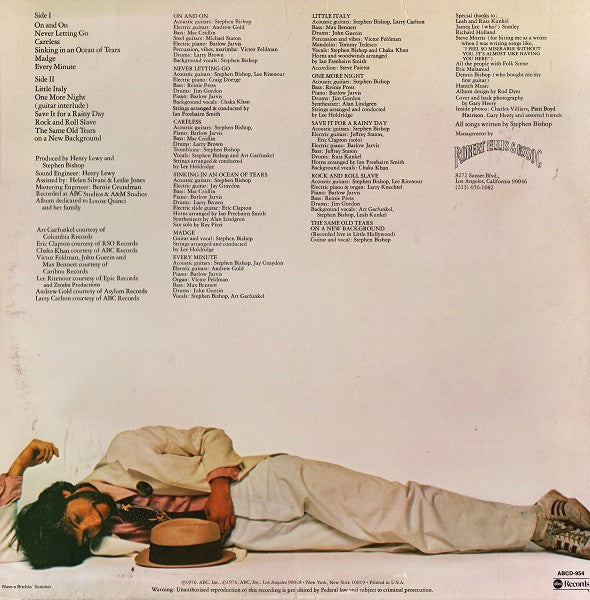 Stephen Bishop - Careless (Vinyl, LP, Album) Good Plus (G+) / Very Good (VG)
