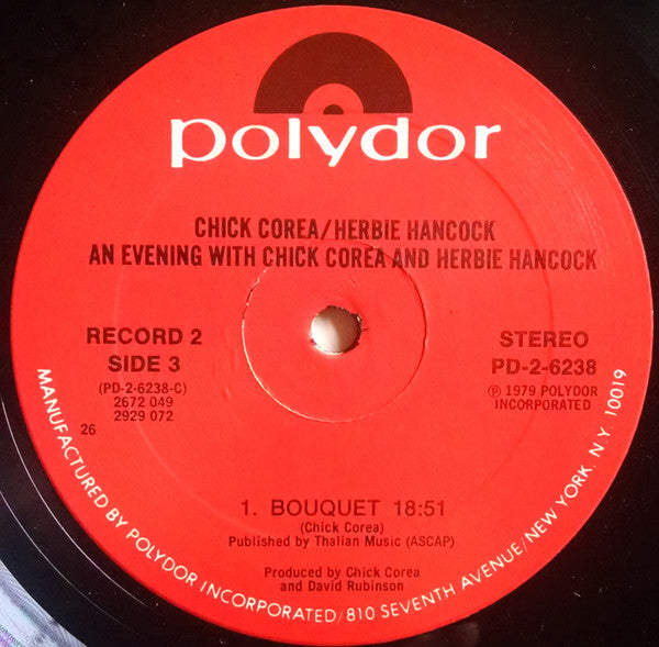 Chick Corea - An Evening With Chick Corea And Herbie Hancock (2xVinyl, LP, Album) Near Mint (NM or M-) / Very Good Plus (VG+)
