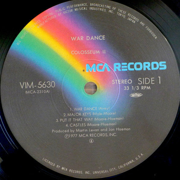 Colosseum II - War Dance (Vinyl, LP, Album, Reissue) Very Good Plus (VG+) / Very Good Plus (VG+)