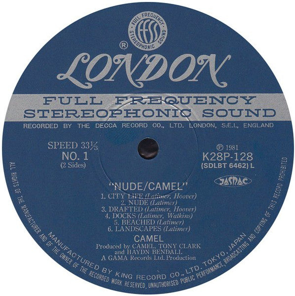 Camel - Nude = ヌード～Mr.Oの帰還 (Vinyl, LP, Album) Very Good Plus (VG+) / Good Plus (G+)
