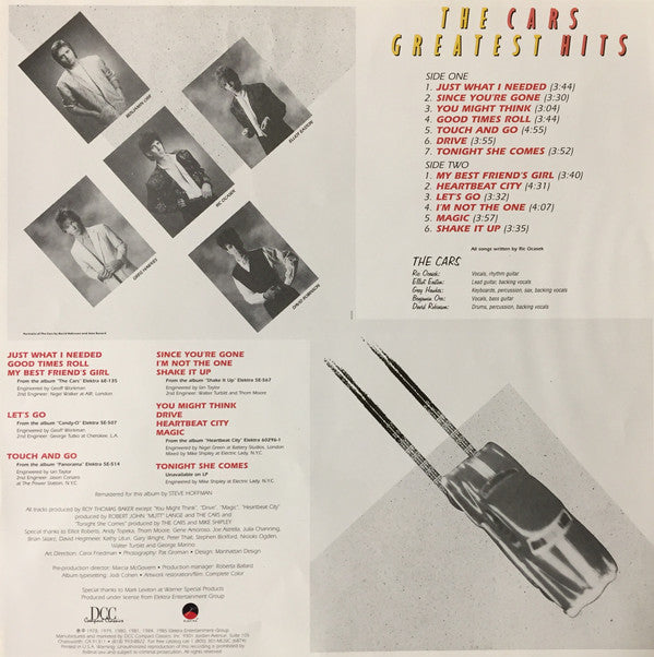 The Cars - Greatest Hits (Vinyl, LP, Compilation, Limited Edition, Numbered) Near Mint (NM or M-) / Near Mint (NM or M-)