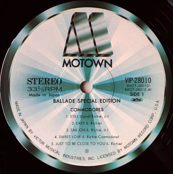 Commodores - Ballade (Vinyl, LP, Compilation, Stereo)