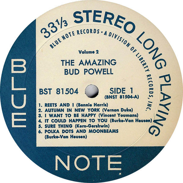 Bud Powell - The Amazing Bud Powell (Volume 2) (Vinyl, LP, Album, Reissue, Stereo) Good Plus (G+) / Good Plus (G+)