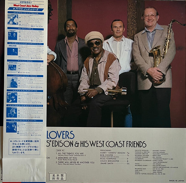 Harry Edison - Blues For Lovers (Vinyl, LP, Album) Very Good Plus (VG+) / Very Good Plus (VG+)