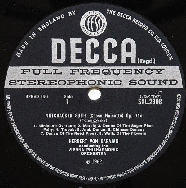 Pyotr Ilyich Tchaikovsky - Nutcracker Suite / Music From Peer Gynt (Vinyl, LP, Stereo, Repress) Very Good (VG) / Very Good (VG)