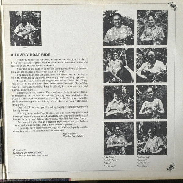 Captain Walter Smith Sr. - Sailing Along The Wailua River (Vinyl, LP) Very Good Plus (VG+) / Very Good (VG)
