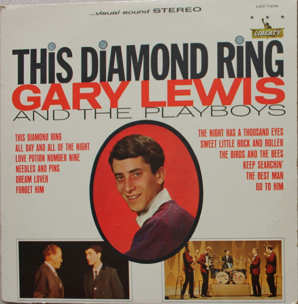 Gary Lewis & The Playboys - This Diamond Ring (Vinyl, LP, Album, Stereo) Very Good Plus (VG+) / Good Plus (G+)