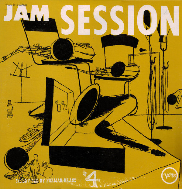 Various - Norman Granz' Jam Session #4 (Vinyl, LP, Album, Reissue, Mono) Very Good Plus (VG+) / Very Good Plus (VG+)