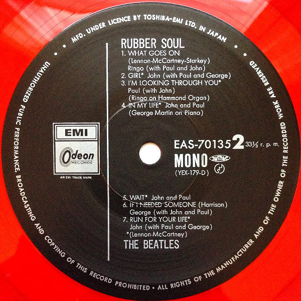 The Beatles - Rubber Soul (Vinyl, LP, Album, Reissue, Mono) Very Good (VG) / Very Good (VG)