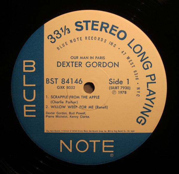 Dexter Gordon - Our Man In Paris (Vinyl, LP, Album, Stereo, Reissue)