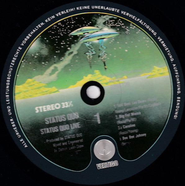 Status Quo - Live (2xVinyl, LP, Album, Stereo) Very Good Plus (VG+) / Good Plus (G+)