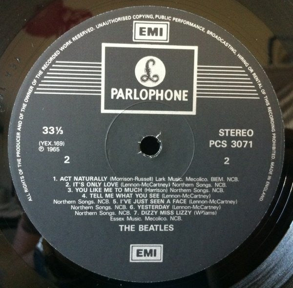 The Beatles - Help! (Vinyl, LP, Album, Reissue, Remastered, Stereo) Very Good Plus (VG+) / Very Good (VG)