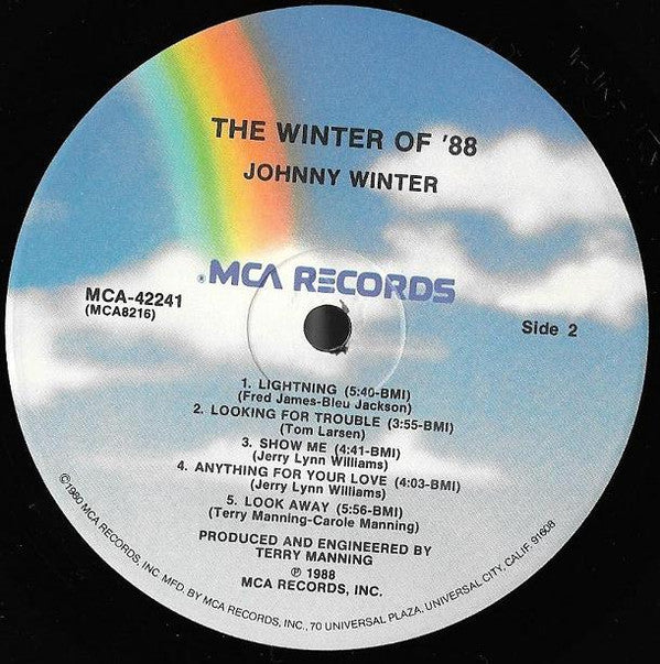 Johnny Winter - The Winter Of  '88 (Vinyl, LP, Album) Good Plus (G+) / Very Good (VG)