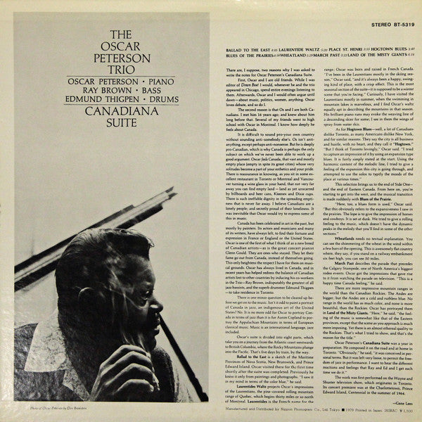 The Oscar Peterson Trio - Canadiana Suite (Vinyl, LP, Album, Stereo)