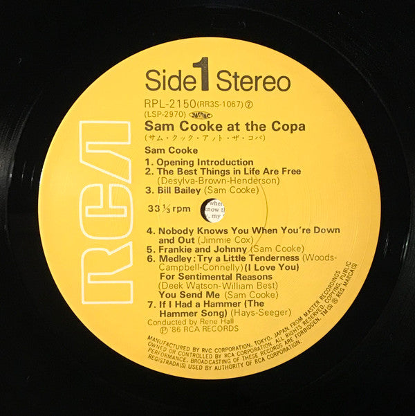 Sam Cooke - Sam Cooke At The Copa (Vinyl, LP, Album, Reissue) Very Good Plus (VG+) / Good Plus (G+)