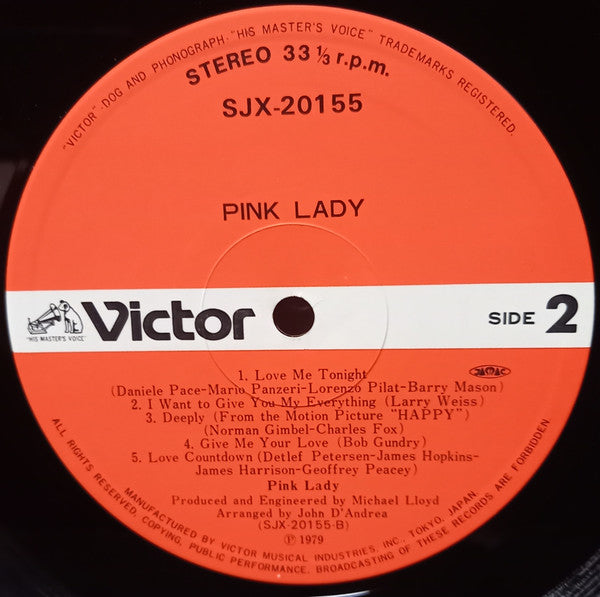 Pink Lady - Pink Lady (Vinyl, LP, Album) Very Good (VG) / Very Good (VG)