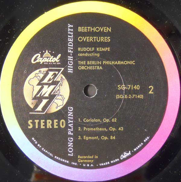 Rudolf Kempe - Beethoven Overtures (Vinyl, LP, Stereo) Very Good Plus (VG+) / Very Good Plus (VG+)