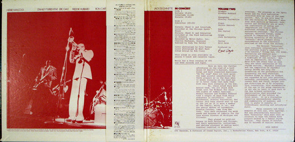 Herbie Hancock - In Concert, Volume 2 (Vinyl, LP, Album)
