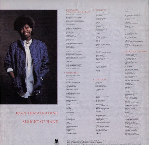 Joan Armatrading - Sleight Of Hand (Vinyl, LP, Album) Very Good (VG) / Very Good Plus (VG+)