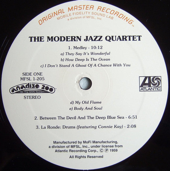 The Modern Jazz Quartet - The Modern Jazz Quartet (Vinyl, LP, Album, Limited Edition, Numbered, Reissue, Remastered, Special Edition, Stereo) Very Good Plus (VG+) / Very Good Plus (VG+)