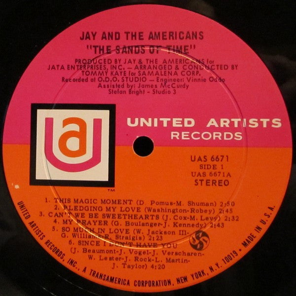 Jay & The Americans - Sands Of Time (Vinyl, LP, Album) Good Plus (G+) / Good (G)