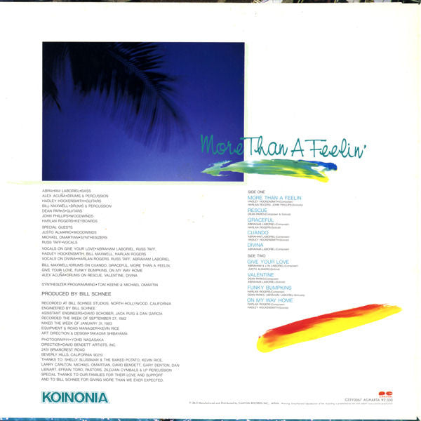 Koinonia - More Than A Feelin' (Vinyl, LP, Album)