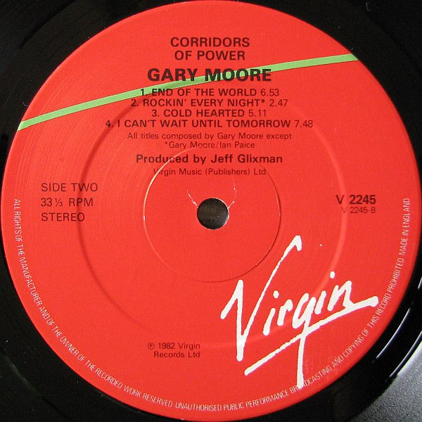 Gary Moore - Corridors Of Power (Vinyl, LP, Album, Stereo)
