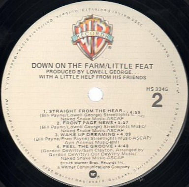 Little Feat - Down On The Farm (Vinyl, LP, Album, Stereo) Good Plus (G+) / Very Good Plus (VG+)