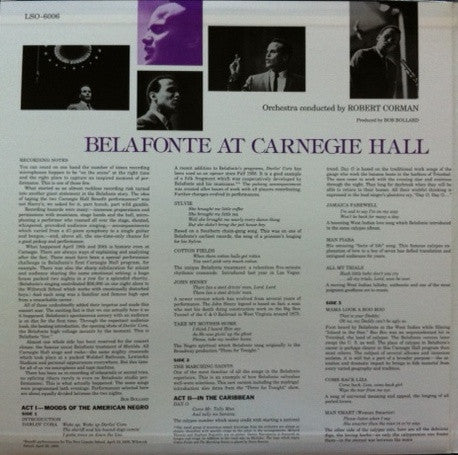 Harry Belafonte - Belafonte At Carnegie Hall: The Complete Concert (2xVinyl, LP, Reissue, Stereo) Very Good Plus (VG+) / Very Good Plus (VG+)