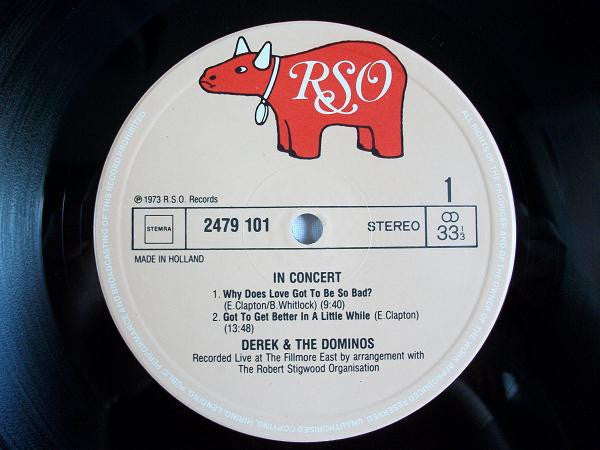 Derek & The Dominos - In Concert (2xVinyl, LP, Album, Stereo) Very Good Plus (VG+) / Very Good Plus (VG+)