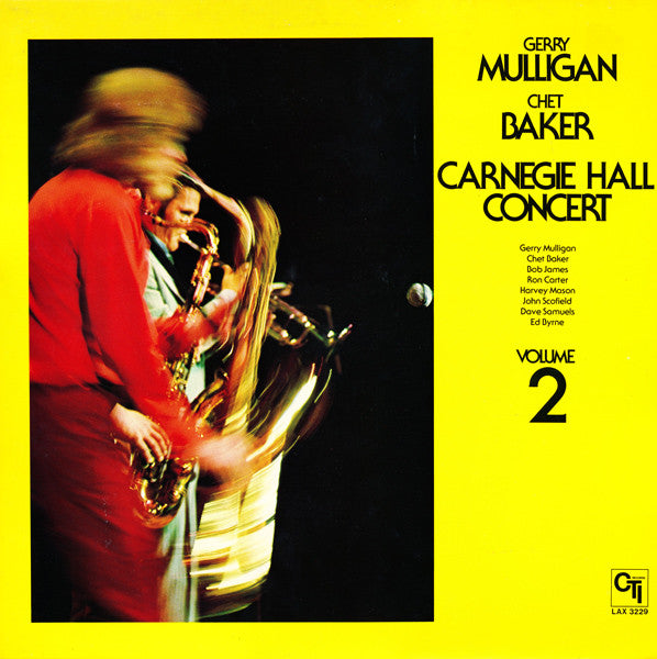 Gerry Mulligan - Carnegie Hall Concert Volume 2 (Vinyl, LP, Album, ...