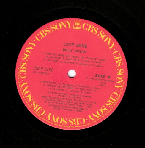 Billy Ocean - Love Zone (Vinyl, LP, Album)