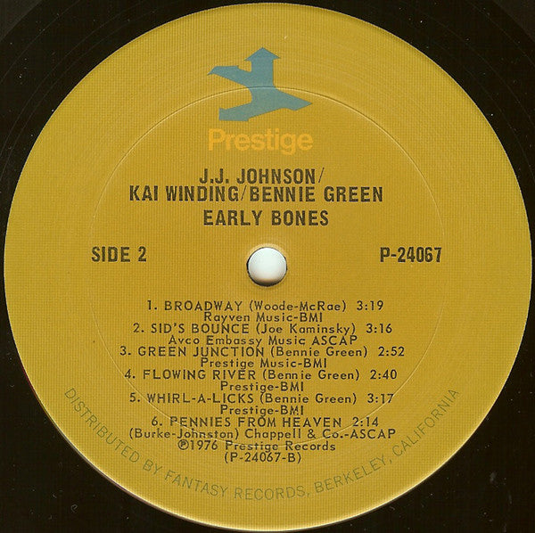 J.J. Johnson - Early Bones (2xVinyl, LP, Compilation) Good Plus (G+) / Good Plus (G+)