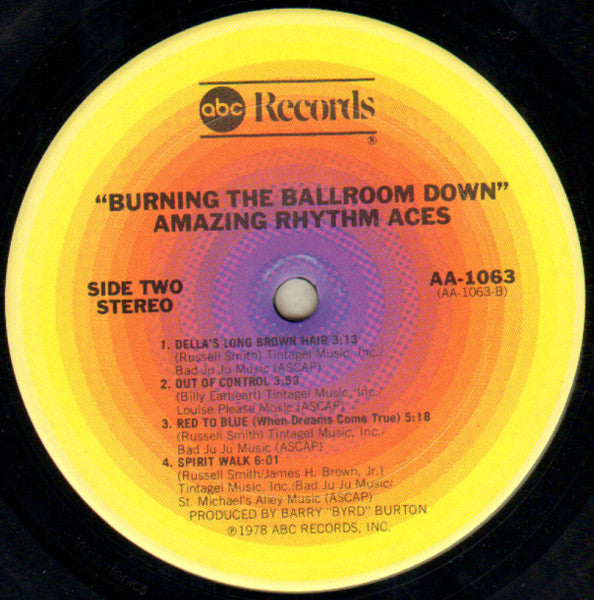 The Amazing Rhythm Aces - Burning The Ballroom Down (Vinyl, LP, Album) Very Good Plus (VG+) / Very Good Plus (VG+)