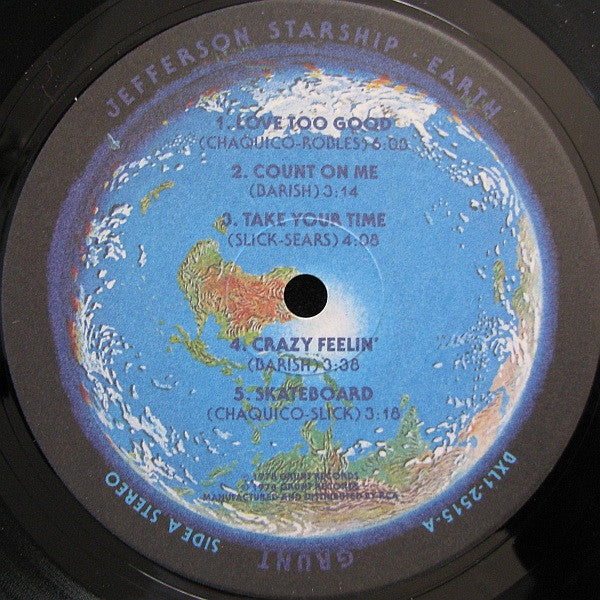 Jefferson Starship - Earth (Vinyl, LP, Album, Stereo) Very Good (VG) / Very Good (VG)