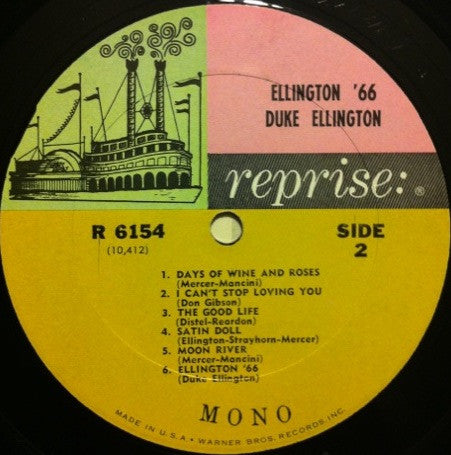 Duke Ellington - Ellington '66 (Vinyl, LP, Album, Mono) Very Good (VG) / Good Plus (G+)