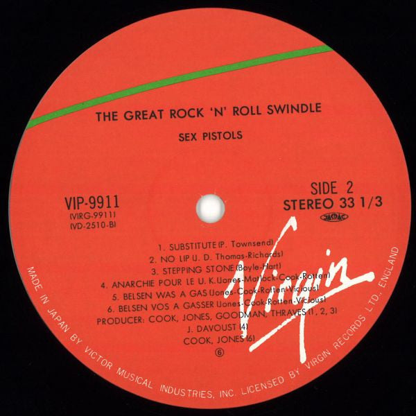 Sex Pistols - The Great Rock 'N' Roll Swindle (2xVinyl, LP, Album, Reissue) Near Mint (NM or M-) / Very Good Plus (VG+)