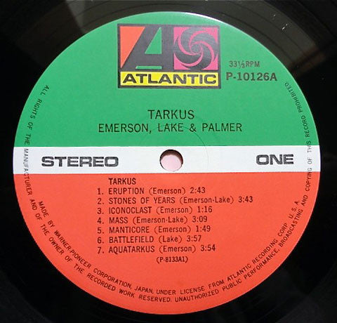Emerson, Lake & Palmer - Tarkus (Vinyl, LP, Album, Reissue)