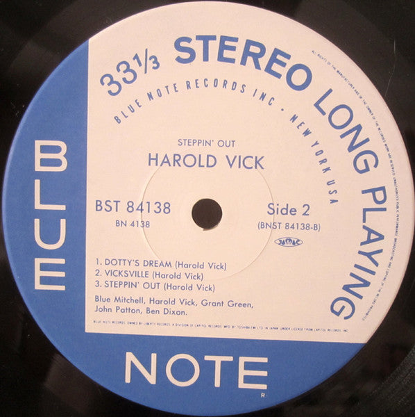 Harold Vick - Steppin' Out! (Vinyl, LP, Album, Stereo, Reissue, Limited Edition) Near Mint (NM or M-) / Near Mint (NM or M-)