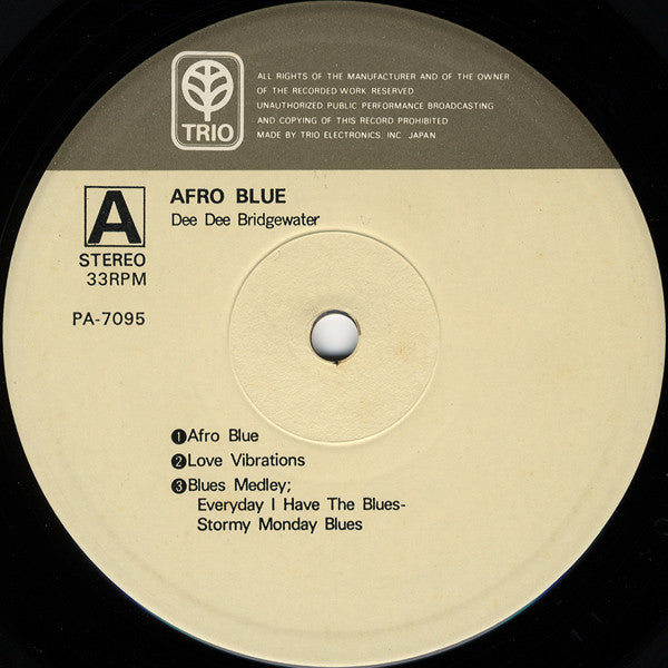 Dee Dee Bridgewater - Afro Blue (Vinyl, LP, Album, Stereo)